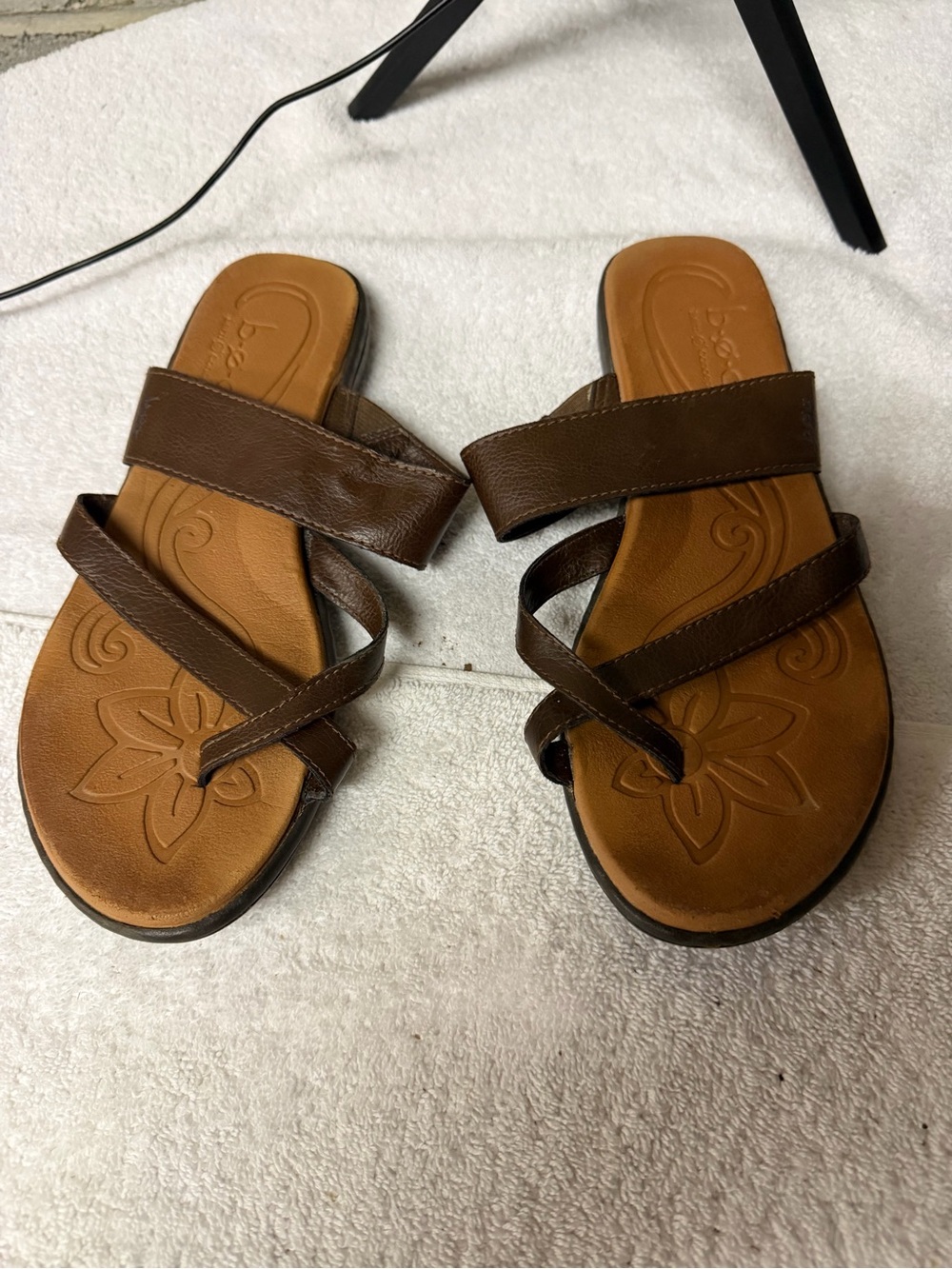 b.o.c. Comfort Slide Sandals - Brown Women’s Strappy Slides Alisa style